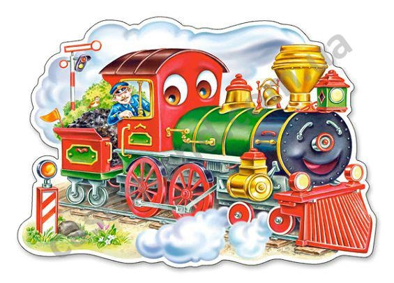 Пазли Castorland 12 maxi ел. Паровозик