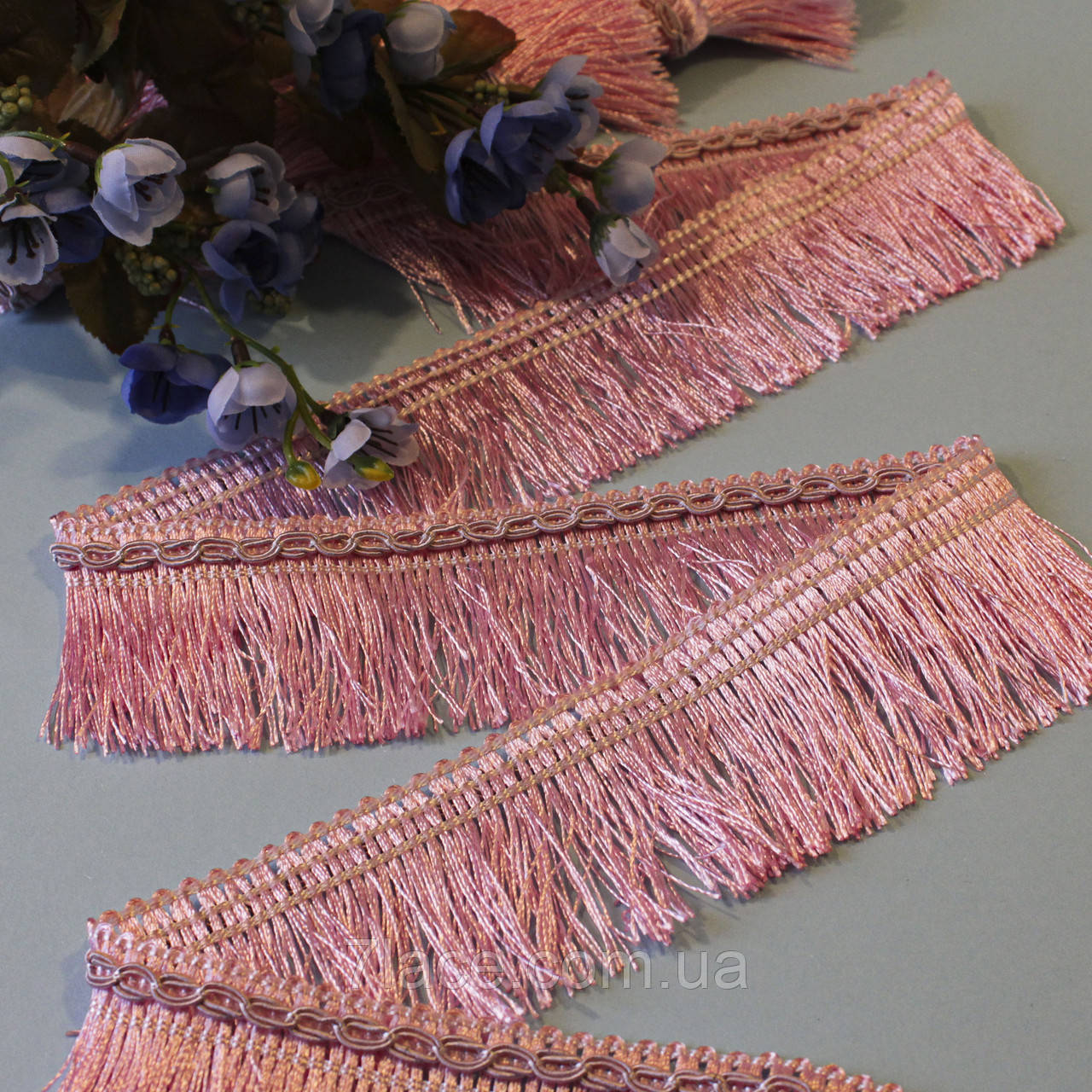 Бахрома для штор/колір рожевий/ширина 6 см/моток 15 м, фото 1