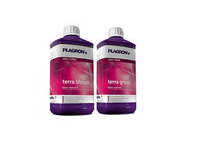 Набір добрив для грунту Plagron Terra Grow + Bloom по 1л