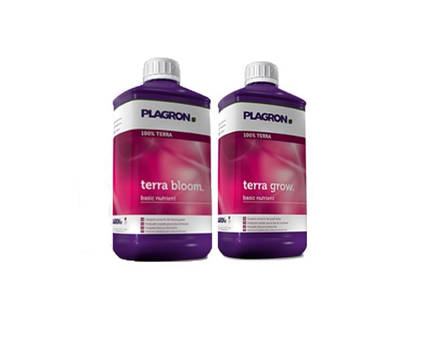 Набір добрив для грунту Plagron Terra Grow + Bloom по 1л, фото 1