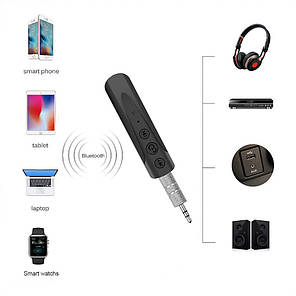 Приймач Bluetooth, AUX Audio 3,5 мм / бездротовий ресивер для автомагнітоли Alitek BT-350 Black, фото 2