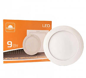 Світильник світлодіодний вбудований ЄВРОСВІТЛО LED-R-150-9 9Вт 4200К 150мм (000039178), фото 1