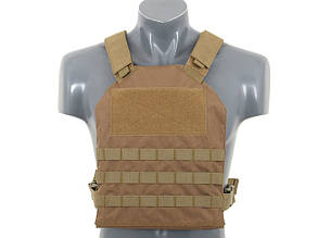Простий Plate Carrier з аналогом балістичних вставок - Coyote, 8FIELDS, для страйкболу