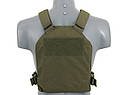 Простий Plate Carrier з аналогом балістичних вставок - Olive, 8FIELDS, для страйкболу, фото 4