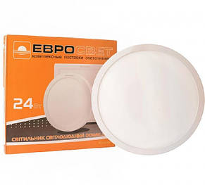 Світильник LED-R-300-24 24Вт 4200К коло вбуд. 300мм, фото 2