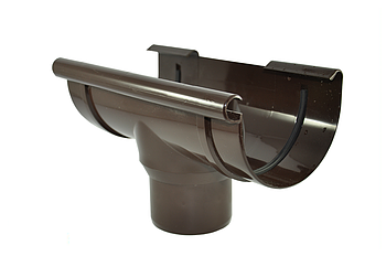 Зливна воронка 125/90 мм, водостійка система BRYZA  Колір RAL 8017 коричневий.
