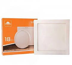 Світильник світлодіодний вбудований ЄВРОСВІТЛО LED-S-255-18 18Вт 6400K 225х225 (000038839)