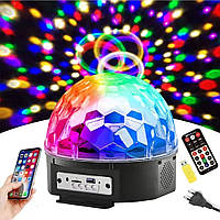 Диско шар c Bluetooth Magic Ball Music XXB 01/M6 вращающийся MP3 плеер с пультом.