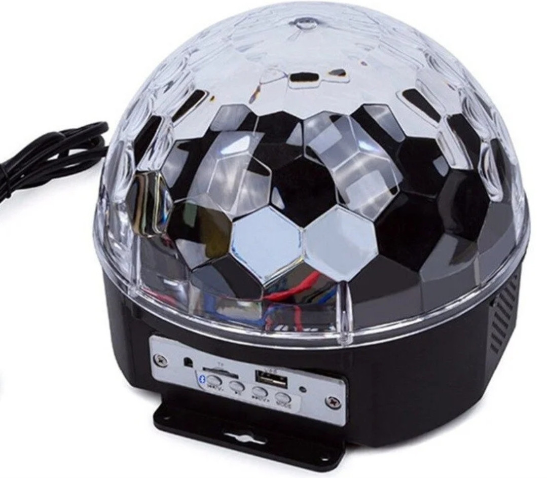 Диско шар c Bluetooth Magic Ball Music XXB 01/M6 вращающийся MP3 плеер с пультом. - фото 6 - id-p1299032255
