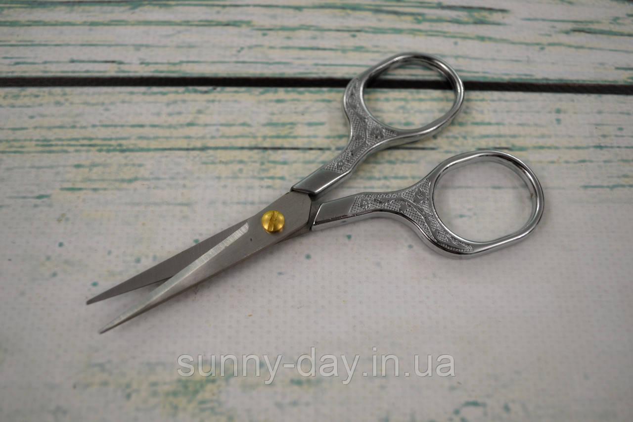 Ножиці для рукоділля колір ручок - срібло, фото 1