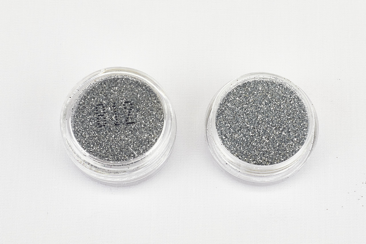 Глітер сріблястий 812, 0,2 мм 1/128 , 2 мл