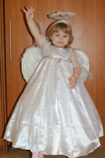 Карнавальный костюм Ангел, костюм Ангела для девочки 116 - фото 9 - id-p1299046870