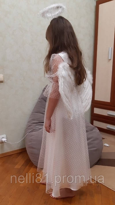 Карнавальный костюм Ангел, костюм Ангела для девочки 116 - фото 10 - id-p1299046870