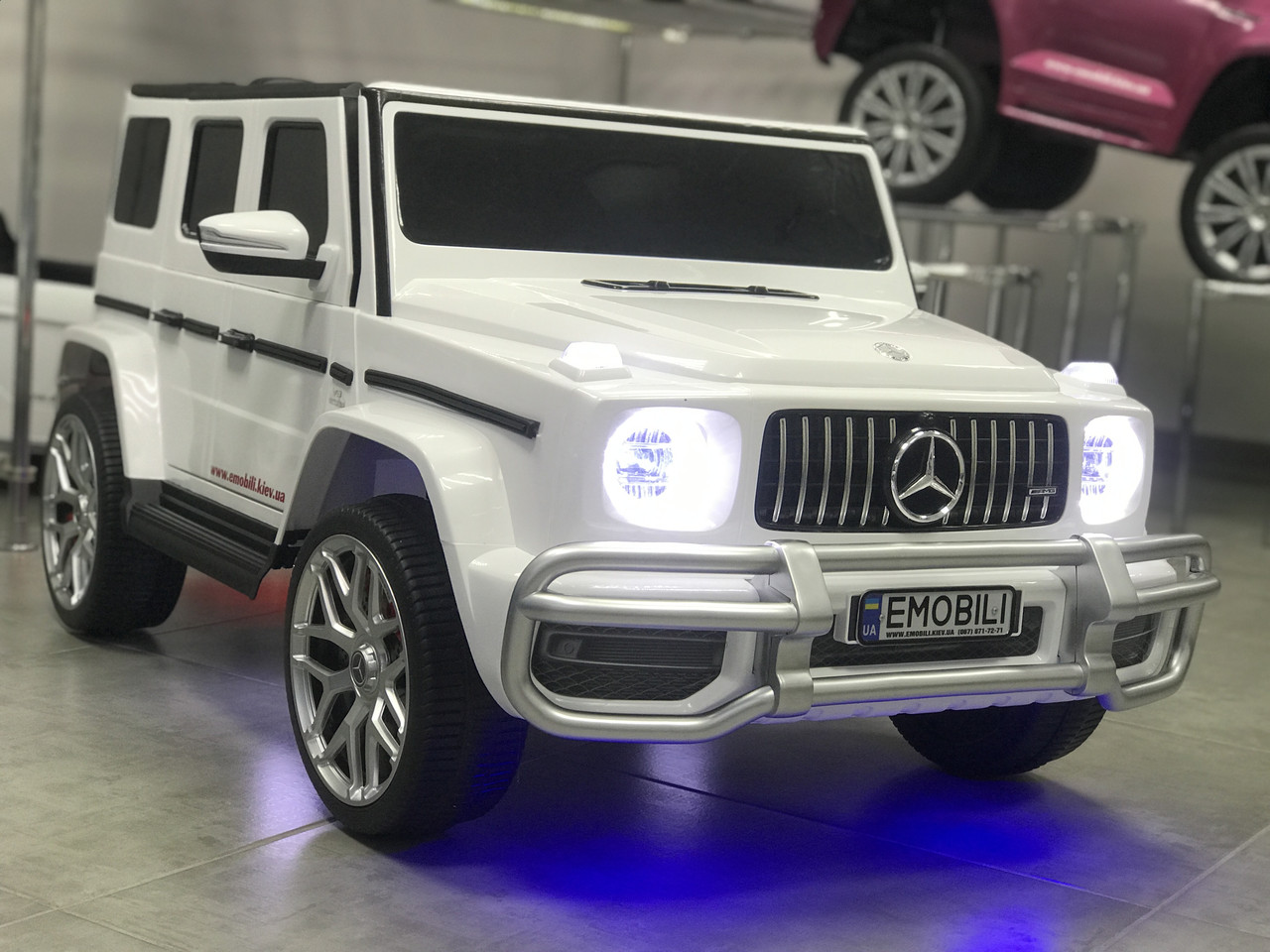 Дитячий електромобіль Mercedes-Benz G63 AMG Кузов 2020г.,12V 18Ah, підсвічування днища