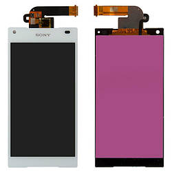 Дисплей для Sony Xperia Z5 Compact E5803, E5823, модуль в зборі (екран і сенсор), оригінал Білий