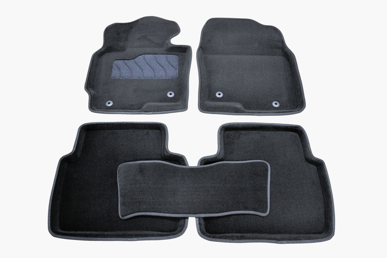 Килимки в салон 3D для Mazda CX-5 2012- /Чорні 5шт 83710