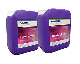 Набір добрив для грунту Plagron Terra Grow + Bloom по 5л