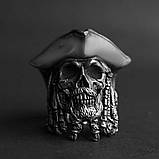 Кільце срібне Череп Пірата, фото 3