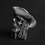 Кільце срібне Череп Пірата, фото 5