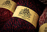 Пряжа напіввовняна Vivchari Colored Boucle Wool, Color No.909 синій букле + сіро-блакитний, фото 4