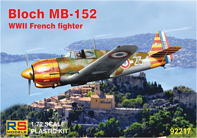 Пластикова модель 1/72 RS models 92217 Француський винищувач Bloch MB-152, фото 1