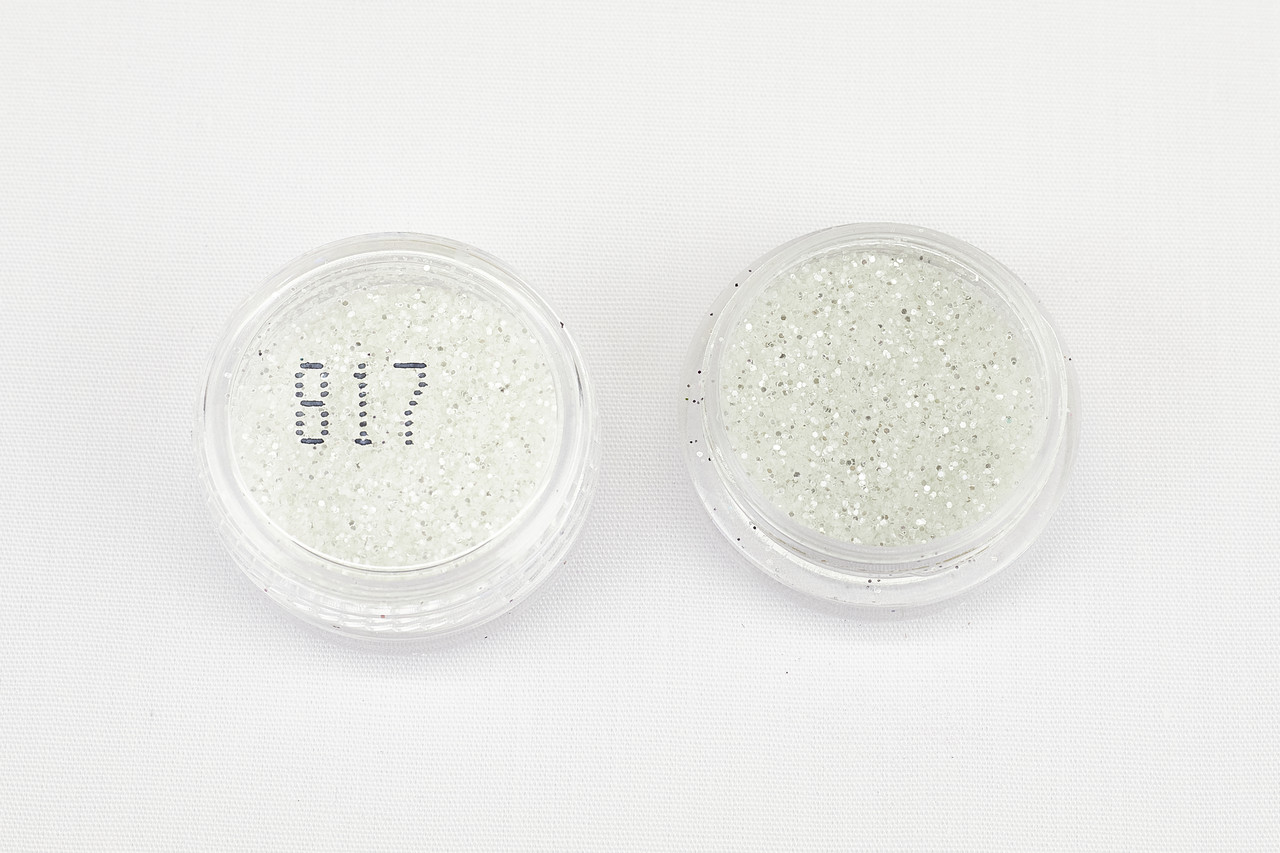 Глітер сріблястий яскравий 817, 0,4 мм 1/64 , 2 мл