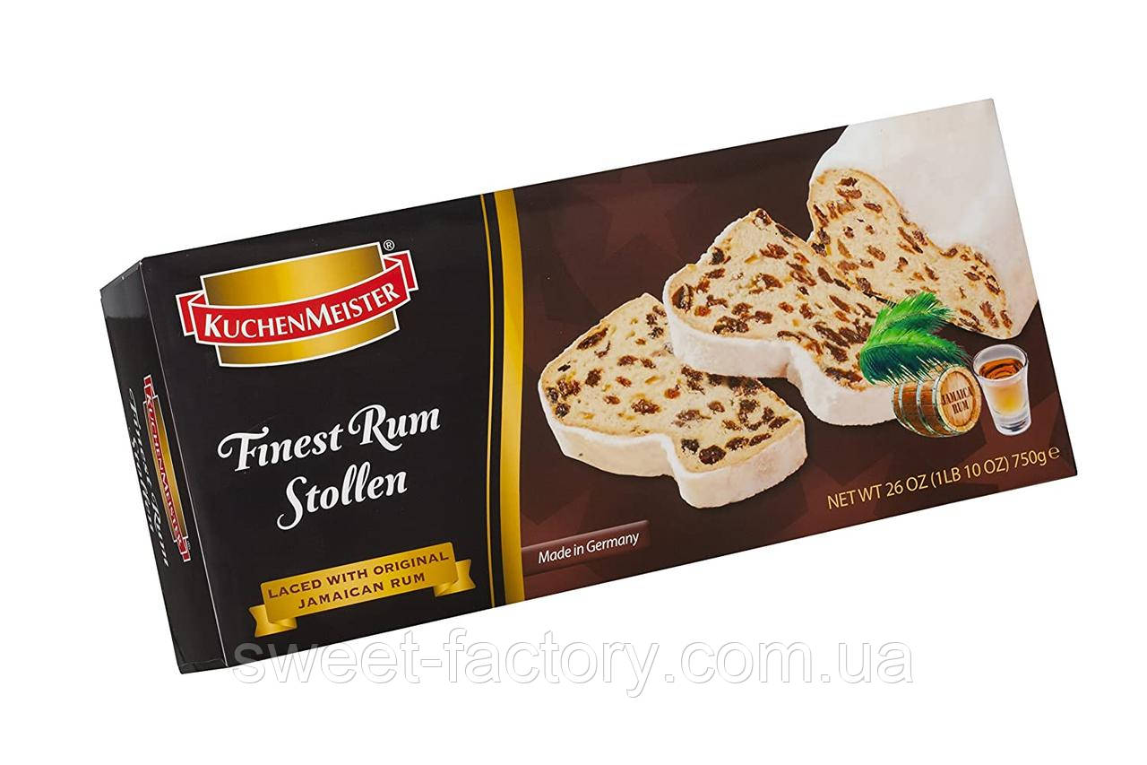 Рождественский кекс Kuchenmeister Rum Stollen in Gift Box 750 g