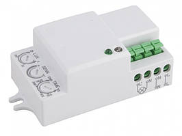 Датчик руху мікрохвильовий LUXEL IP20 3-2000 LUX (MW-08W)