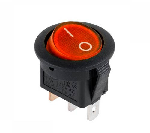 Переключатель KCD5-101-2 ON-OFF (2pin) Красный. Daier - фото 1 - id-p1299147656