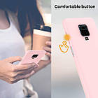 Чохол Silicone case full для Xiaomi Redmi Note 9s Pink, фото 5