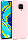 Чохол Silicone case full для Xiaomi Redmi Note 9s Pink, фото 2