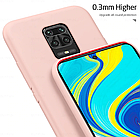 Чохол Silicone case full для Xiaomi Redmi Note 9s Pink, фото 3