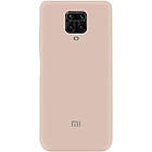 Чехол Silicone case full для Xiaomi Redmi Note 9 Pro Max Pink Sand, фото 2