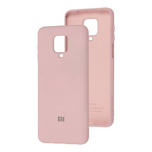 Чехол Silicone case full для Xiaomi Redmi Note 9s Pink Sand