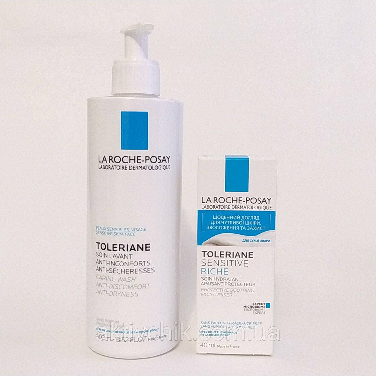 Набір для сухої чутливої шкіри від La Roche-Posay Toleriane, фото 1