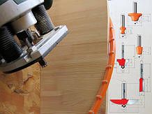 Фрези для ручних фрезерів з дерева, ДСП, МДФ і штучного каменю