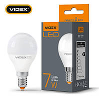 LED лампа светодиодная VIDEX G45e 7W E14 4100K 220V