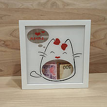 Рамка скарбничка для грошей "Кішечка"