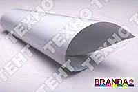 Ткань ПВХ 650 г/м2 TM Branda (Турция) рулон 2.5 м, белая глянцевая