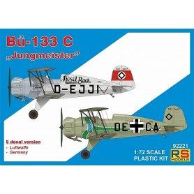 Пластикова модель 1/72 RS models 92221 Німецький навчальний літак Bücker 133 C "Jungmeister", фото 1