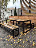 Стіл та лавки Лофт, фото 6