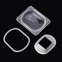 Лінза/відбивач/розсіювач для світлодіода 20-100w (комплект)