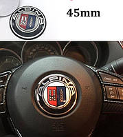 Эмблема на руль BMW 45 мм 3D Логотип 45mm БМВ наклейка в руль