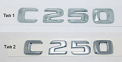 Емблема напис багажника Mercedes C250