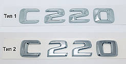Емблема напис багажника Mercedes C220