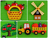 Дитячий розвивальний інтерактивний килимок на липучках Wonderwall® "Ферма Максі" Premium, фото 9