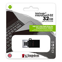 Флеш-накопичувач 32GB Kingston DataTraveler microDuo3 G2 USB3.2