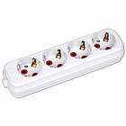 Колодка 4 гнізда з заземленням