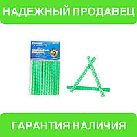 Світловідбивачі на спиці велосипеда накладки в зеленому кольорі комплект 12 шт.