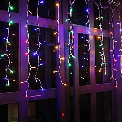 Гірлянда бахрома вулична (зовнішня) Springos 20 м 500 LED CL503 Mix, фото 1
